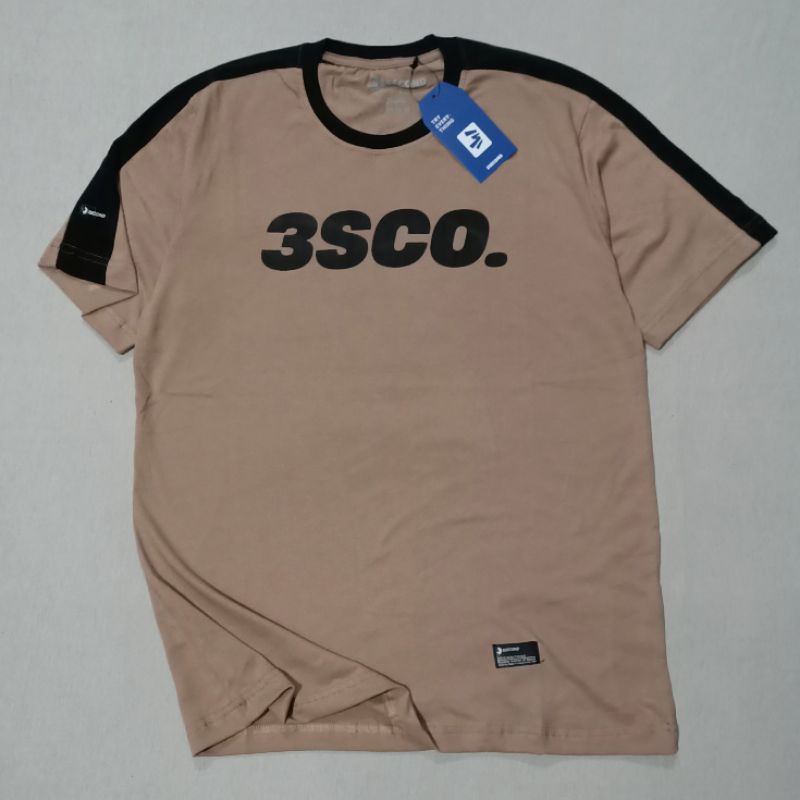 Kaos 3second Tshirt Distro Men Basic 0203 Baju Pria Murah Oblong Cowok Keren Gratis Stiker