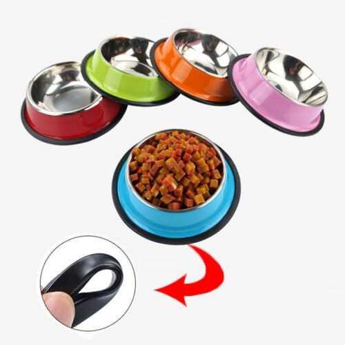 Tempat Makan Kucing Anjing Anti Slip Pet Bowl 22 cm HS201 WHBL Hewan Peliharaan Tempat Makan Kucing Anti Semut Otomatis Tempat Makan Anjing Stainless Tempat Makan Anti Semut Tempat Makan Gantung Tempat Makan Anjing Otomatis Tempat Makan Hewan