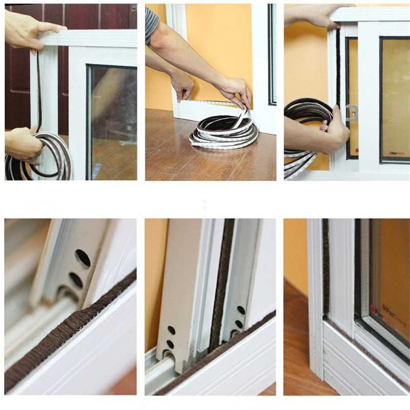 GANCHUN Lis Strip Pintu Door Noise Insulation Dusting Tape 5M KK-061 Pintu Kamar Mandi Pintu Rumah Penutup Pintu Otomatis Door Stopper Penahan Pintu Rumah Rel Pintu Lemari Sliding Tutup Pintu Otomatis Penutup Celah Pintu Rumah Anti Serangga Kayu Pintu