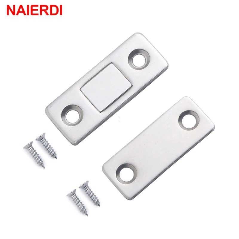 NAIERDI Penahan Pintu Magnetic Cabinet Door Stop Catches Closer DS-08 Lemari Pintu Kamar Mandi Aksesoris Mobil Magnet Lemari Sliding Penahan Pintu Penutup Pintu Otomatis Door Stopper Penahan Pintu Rumah Penahan Pintu Magnet Penahan Pintu Mobil