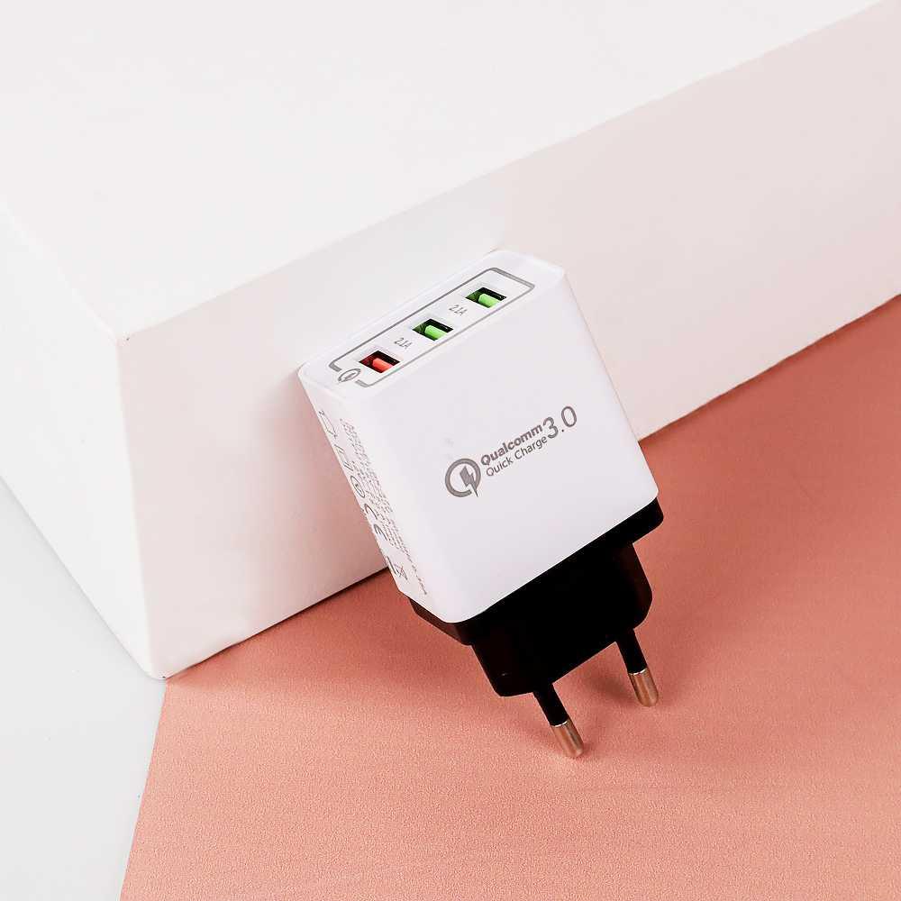 Taffware Charger USB 3 Port Qualcomm QC 3.0 EU Plug - AR-QC-03