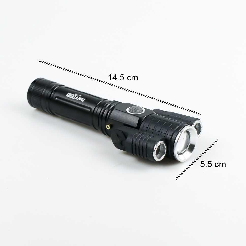 Senter LED T6 + 2 x XPE - KS-738 Rotating Zoom Senter Led Super Terang Senter Kepala Super Terang Senter Super Terang Laser Jarak Jauh Senter Mini Senter Cas Senter Swat Senter Kepala Luby Senter Kepala Dony Lampu Senter Kepala Senter Police