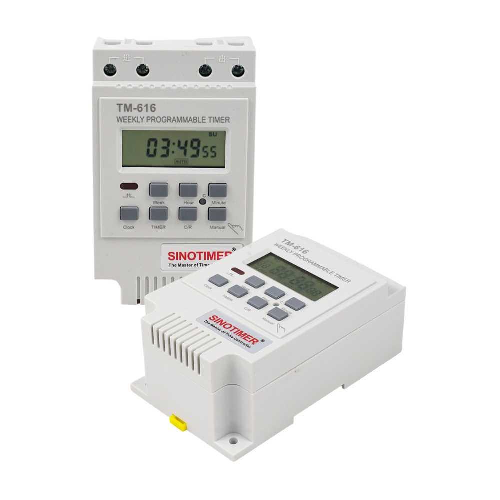 SINOTIMER Power Timer Programmable Time Switch Relay 220 V 30 A TM616W