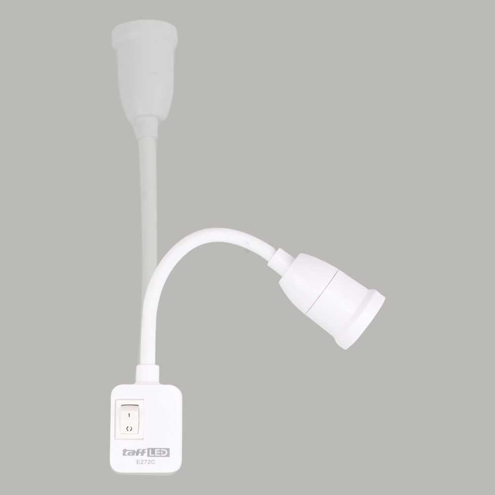 TaffLED Fitting Lampu EU E27 Wall Socket Lamp Holder 25cm - E272C