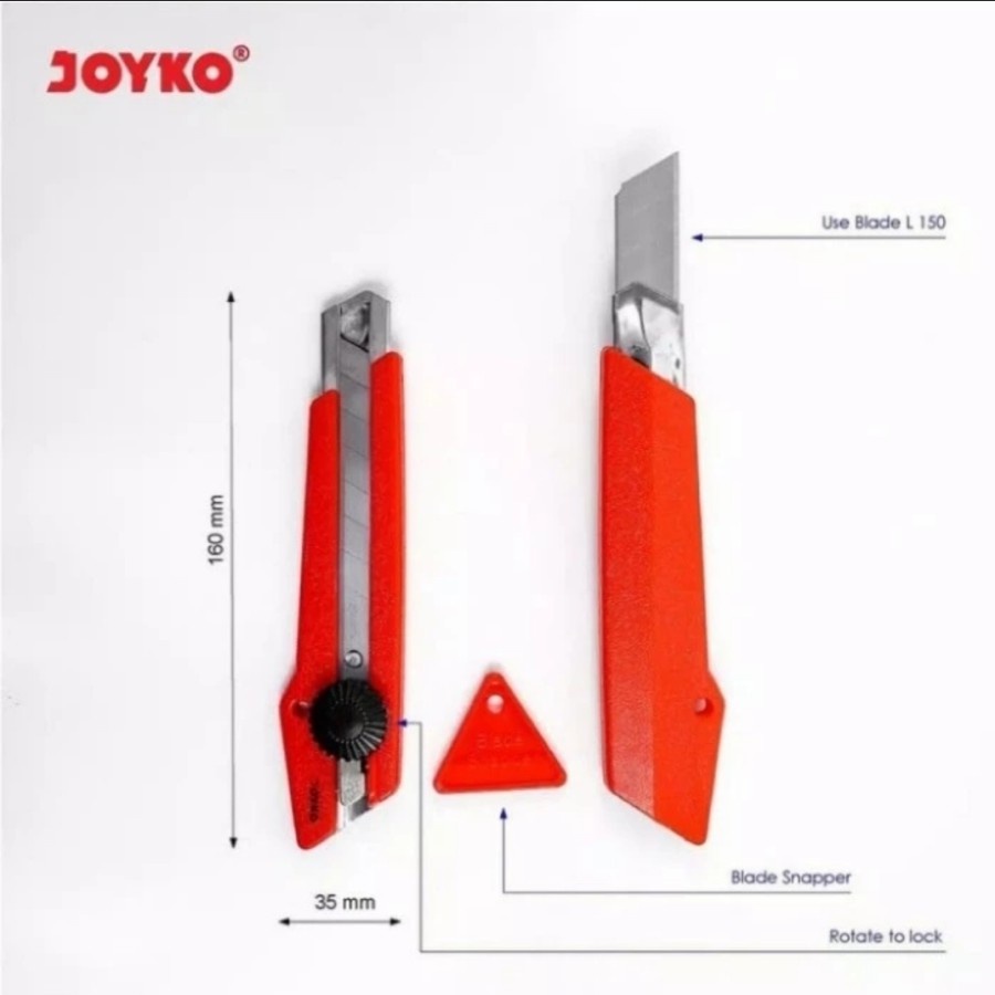 

Cutter JOYKO L-500 Gratis 1 Tube isi 5 Pisau L-150 dan Pemotong Pisau