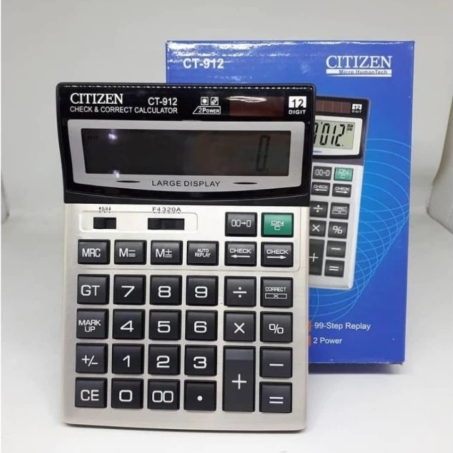 

Kalkulator CiTi.ZEN CT-912 Calculator Check Correct Cek Ulang CT912