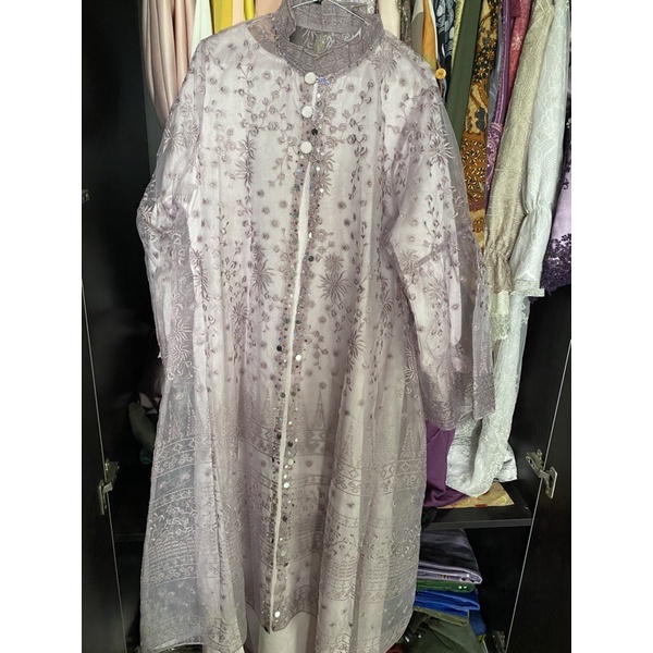 GAMIS LONG DRESS WARNA LILAC