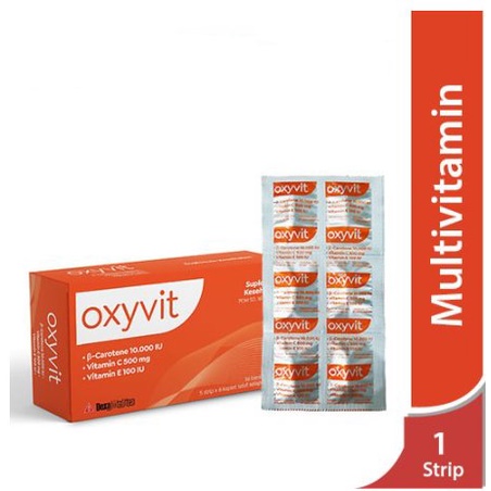 

Oxyvit 1 STRIP Vitamin C Suplemen Kesehatan Multivitamin