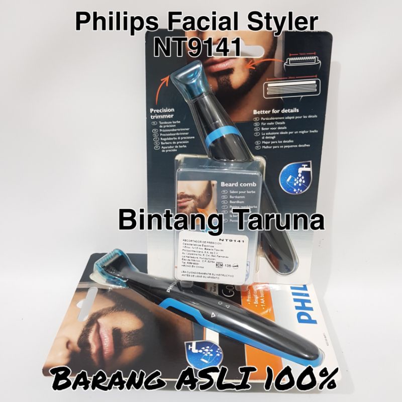 Gostyler Philips NT9141 alat cukur kumis Philips NT9141/10 Grooming Philips nt9141 shaver