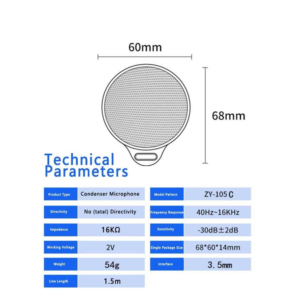 RECORDIO 360 Degree Microphone Table Conference Zoom Meeting Studio Y-105C