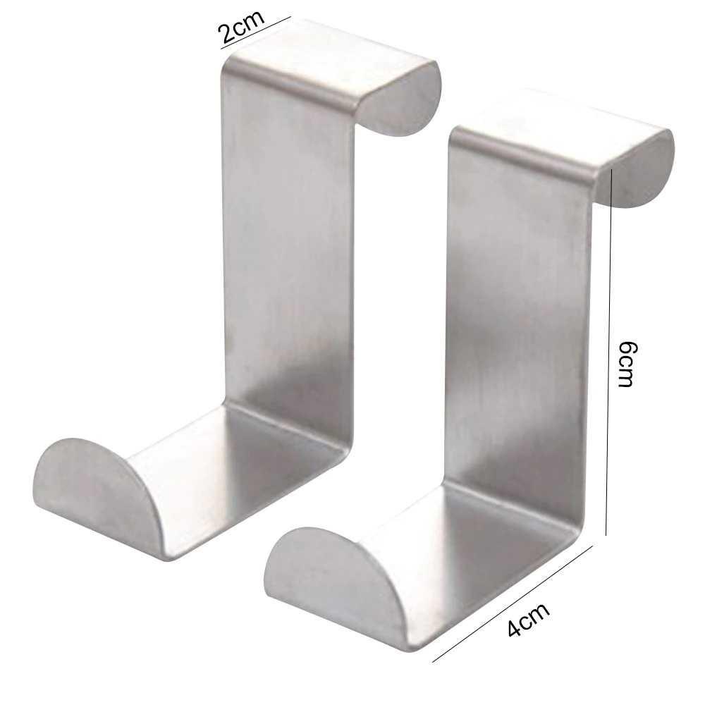 Gantungan Hook Cabinet 2PCS - HMS47 Door Hanger Stainless Steel Gantungan Baju Dinding Rak Gantungan Baju Gantungan Baju Tempel Gantungan Tempel Dinding Gantungan Dinding Gantungan Kamar Mandi Standing Hanger Tempat Gantungan Baju Stand Hanger