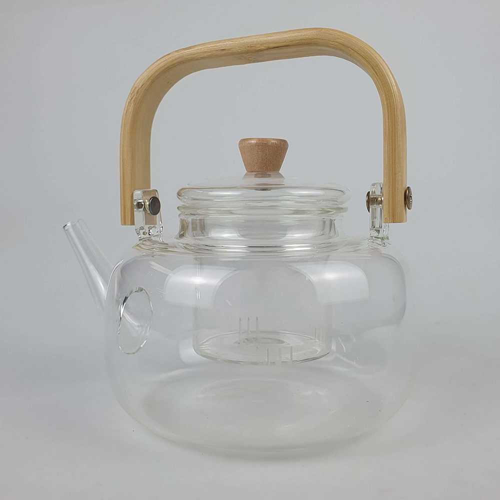 Meltset Teko Pitcher Gagang Kayu Glass Teapot Japanese Style 8CV101 Gelas Teko Teh Pemanas Air Listrik Teko Listrik Pemanas Air Air Tatakan Gelas Pemanas Air Hewan Peliharaan Teko Teh Listrik Pemanas Makanan Pemanas Tatakan Gelas Kayu Teko Pemanas Air