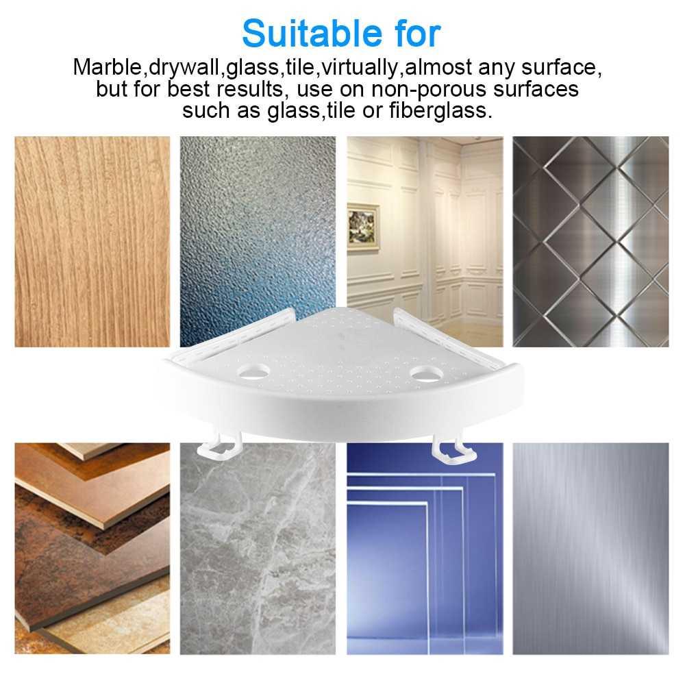 Rak Gantungan Dinding Kamar Mandi Multifungsi BATHE PROJECT OT001 Rak Kamar Mandi Rak Dinding Tempel Minimalis Rak Gantung Kamar Mandi Plastik Rak Sabun Kamar Mandi Dinding Stainless Tempat Sabun Kamar Mandi Rak Tempel Rak Plastik Gantung Rak