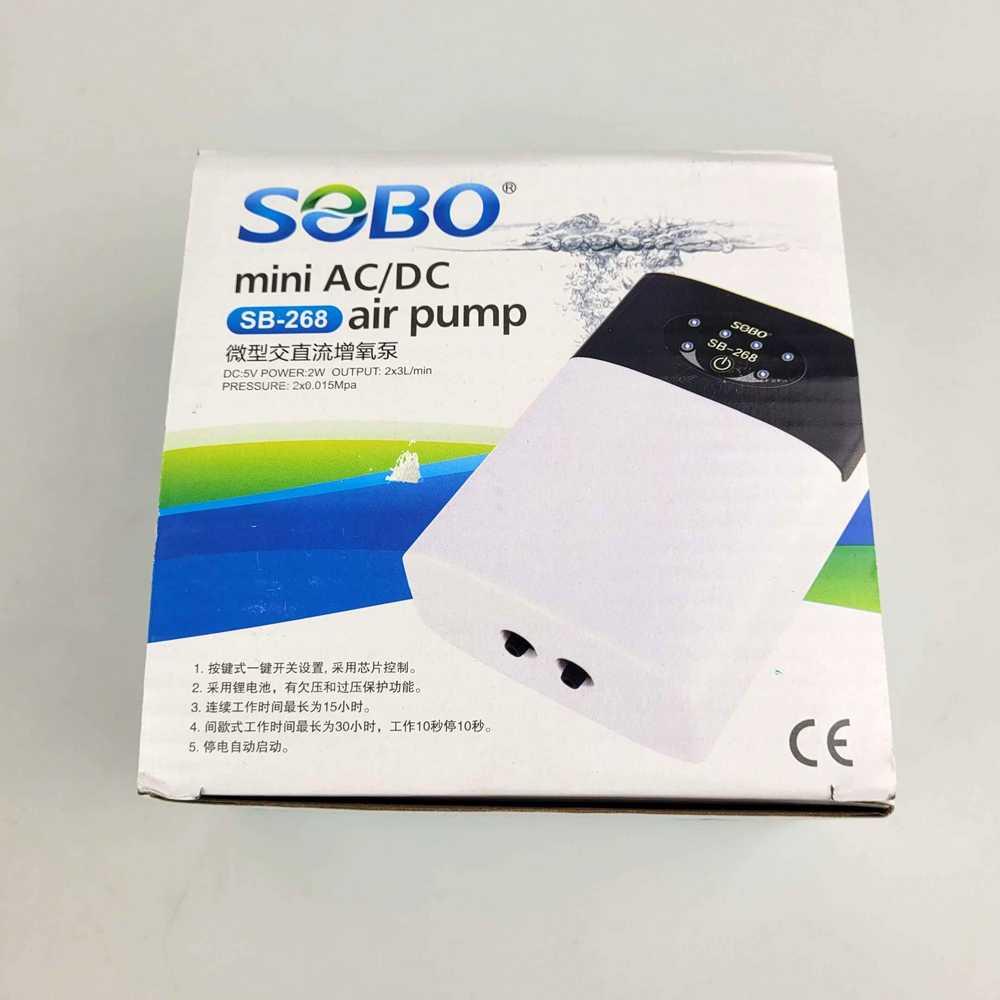 SOBO Pompa Udara Oxygen Aquarium Pump 2200 mAh - SB-268