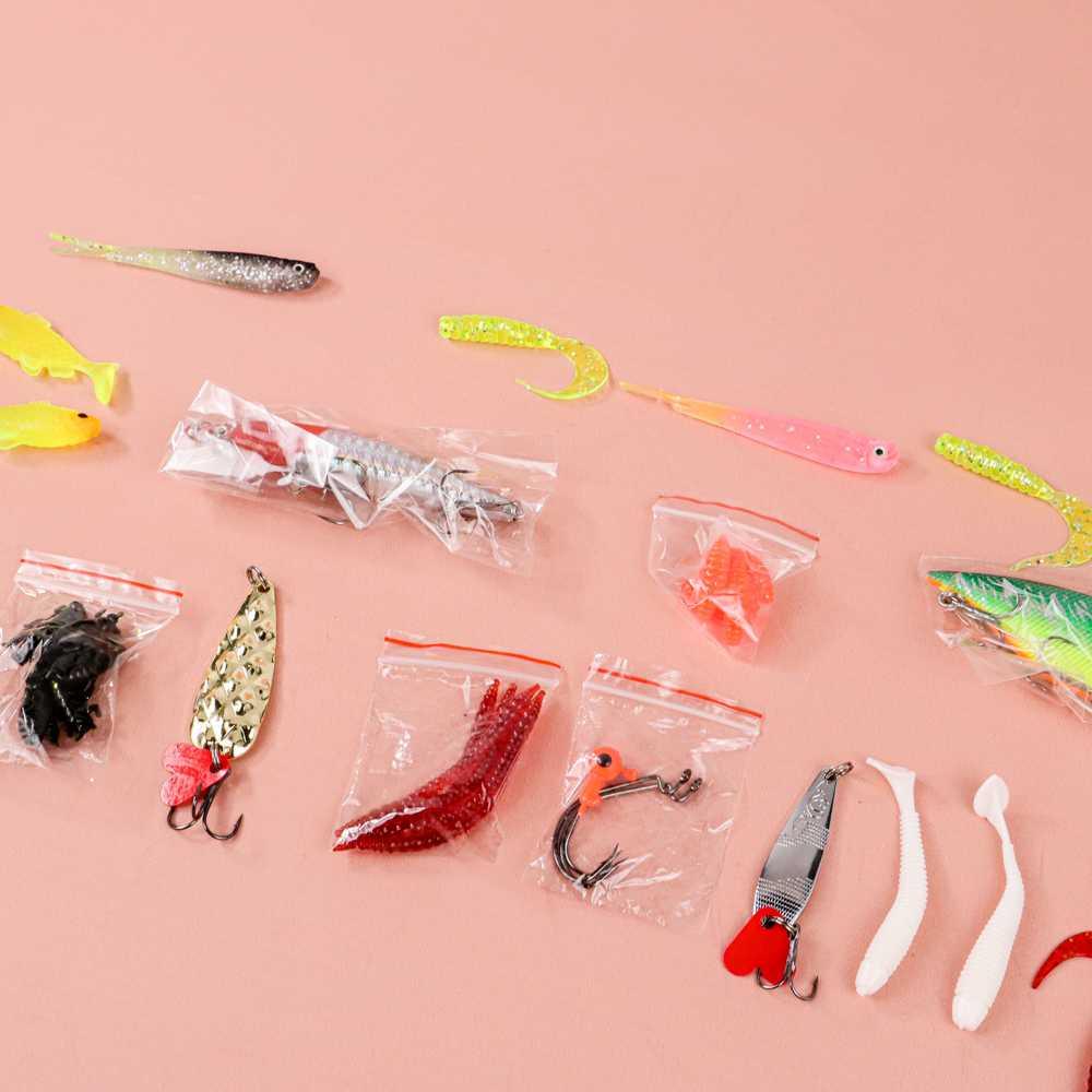 LIXADA Umpan Pancing Ikan Set Fishing Bait Kit 45PCS DWS250-D Umpan Casting Soft Frog Umpan Casting Gabus Toman Spiner Pancing Set Pancing Ikan Umpan Pancing Adunmancing Umpan Ikan Mas Apollo Pancing Casting Umpan Ikan Umpan Casting Toman Umpan Toman Cast