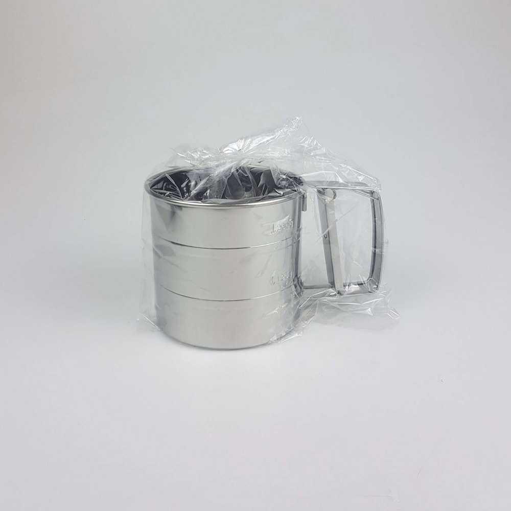 Winnereco Saringan Pengayak Icing Gula Tepung Flour Shaker WE474 Wastafel Sayur Stainless Saringan Wastafel Saringan Wastafel Cuci Piring Sayuran Biji Sayuran Saringan Stainless Saringan Santan Saringan Sayur Baskom Saringan Saringan Plastik Saringan Wast