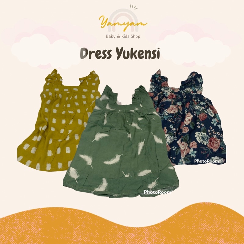 dress anak yukensi bahan rayon