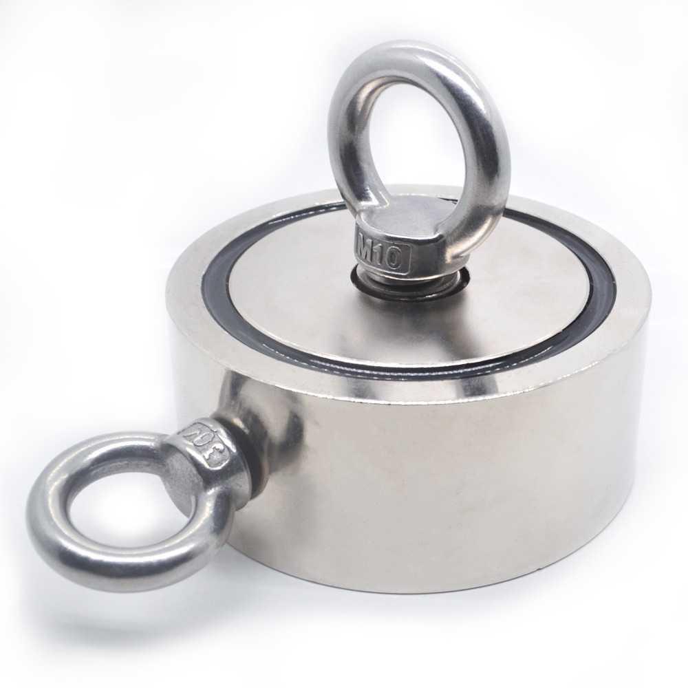 HYSAMTA Magnet Gantungan Double Round Hook Strong Neodymium 75mm - D75 Gantungan Baju Baju Bayi Rak Baju Anak Hanger Baju Putih Gantungan Baju Dinding Gantungan Baju Berdiri Gantungan Baju Bayi Rak Gantungan Baju Kayu Putih Hiasan Dinding