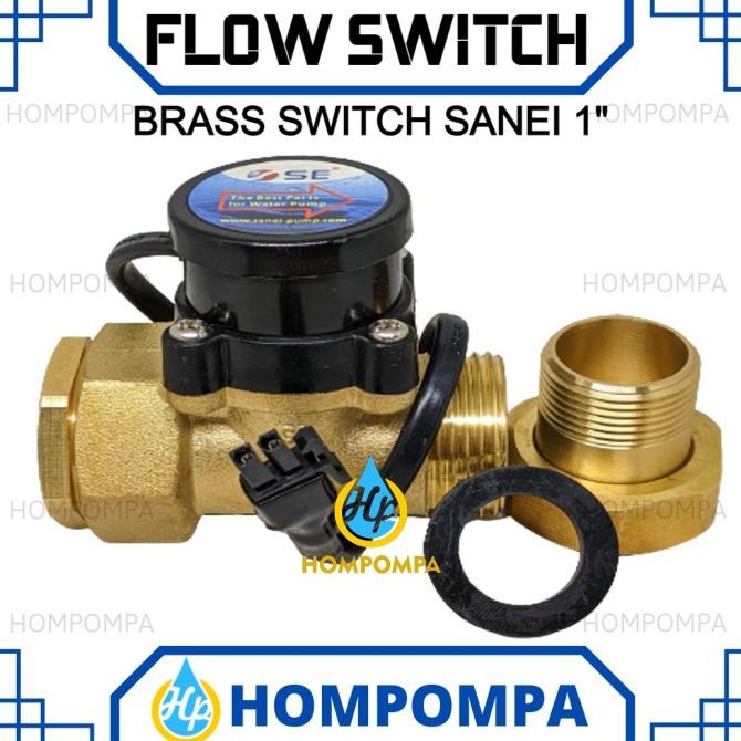 Flow Switch 1" Inch San-Ei Original - Otomatis Pompa Dorong Booster