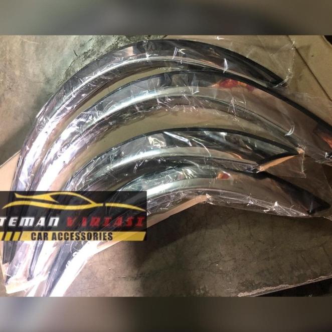 List Lis Atas Ban Over Fender Trim Mobil Agya Ayla Stainless Crome