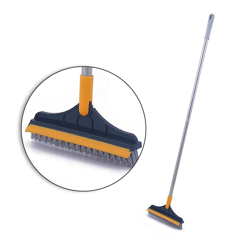 Gu7 Taffhome Cleaner Sikat Pembersih 2 In 1 Cleaning Brush Broom Mop Ur377 Yellow Or-i