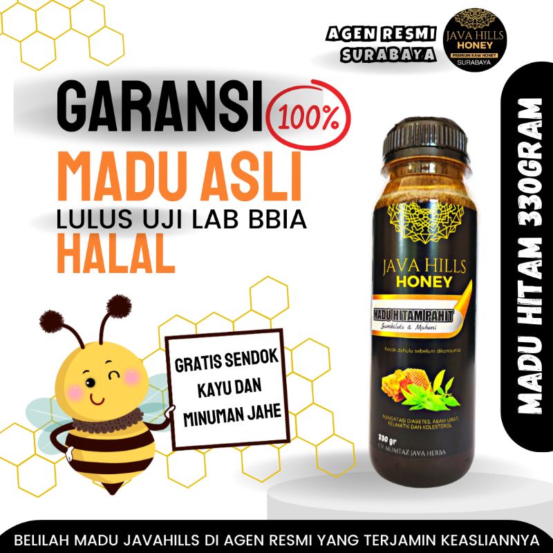 

Madu Hitam Pahit Javahills asam urat KOLESTEROL DIET BATU EMPEDU TULANG RADANG ALERGI Java Hills Honey 320gram BISA COD HALAL BPOM