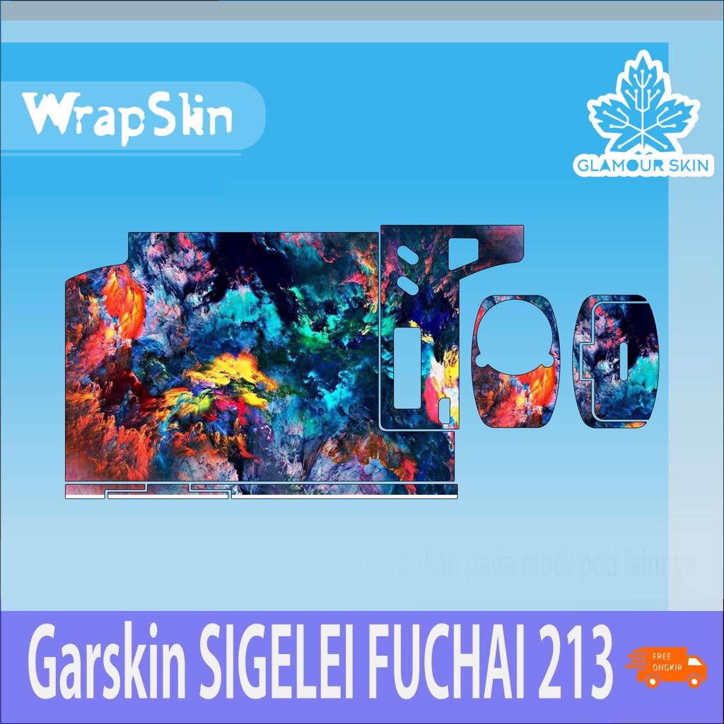 Premium Sigelei Fuchai 213 Garskin skin Wrap Custom &amp; COD