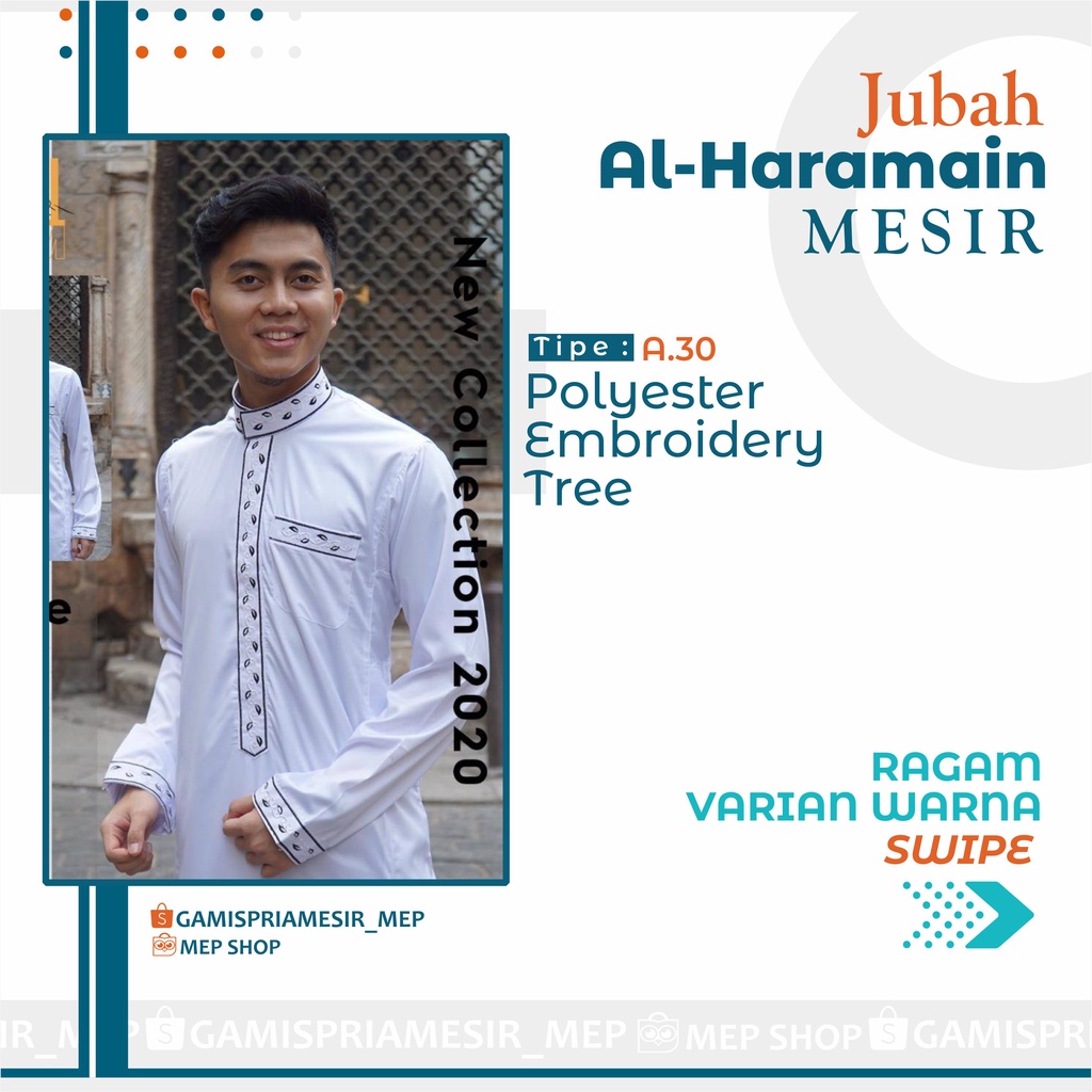 GAMIS PRIA AL HARAMAIN POLYESTER IMPORT MESIR ORIGINAL NON MANSET VIETNAM SAUDI LOKAL MADINAH SYIRKU