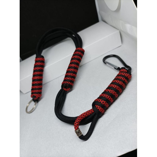 Tali Dompet Pria Keren Paracord 4 Rangkap Prusik Pengaman Dompet Rantai