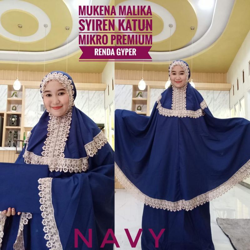 Mukena Malika Syireen renda cantik