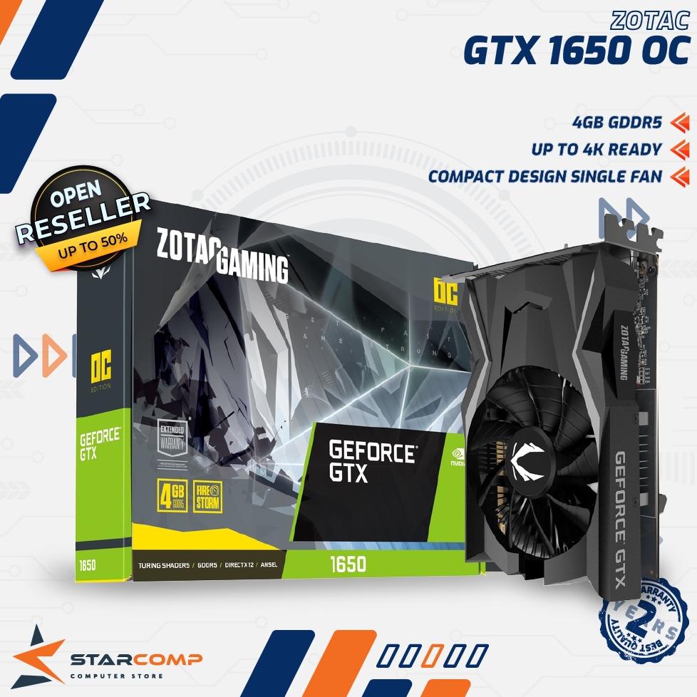 ZOTAC GAMING GeForce GTX 1650 OC 4GB GDDR5 VGA GTX1650