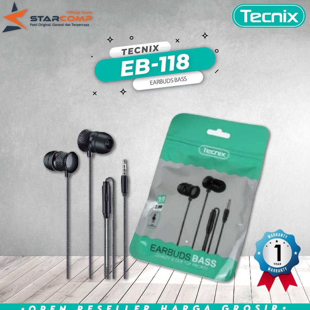 Earphone Tecnix EB-118 Headset termurah