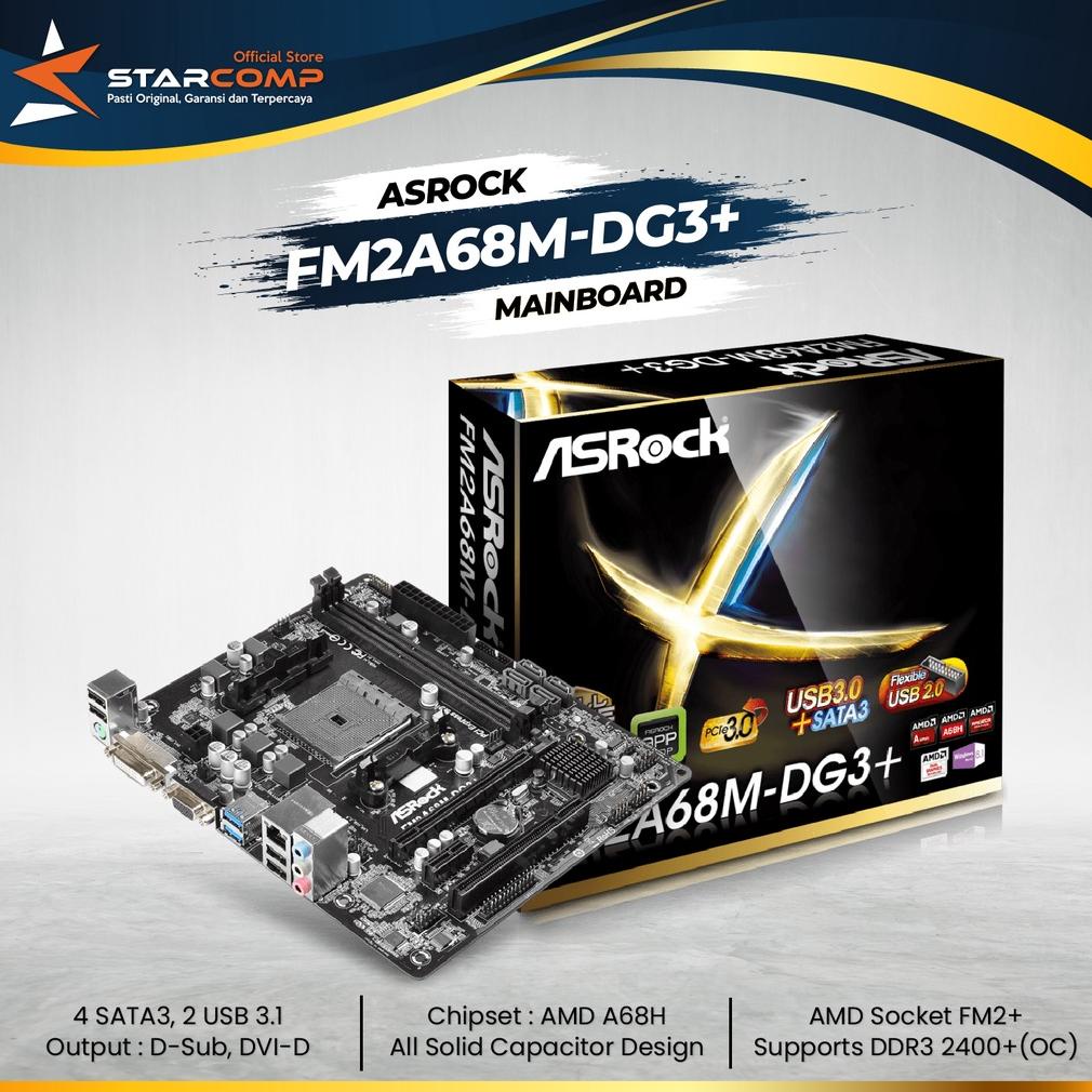 ASRock FM2A68M-DG3+ FM2+ AMD A68H DDR3 Motherboard