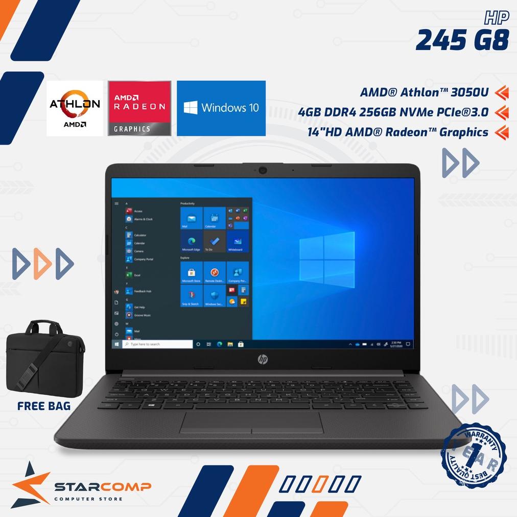 HP 245 G8 Athlon Silver 3050U 8GB 512GB SSD 14" Radeon Graphics