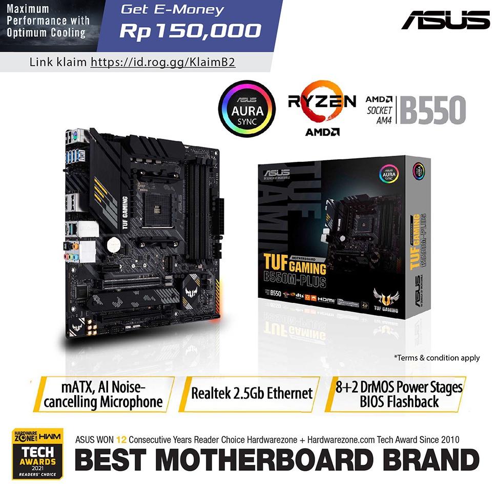 Motherboard ASUS TUF GAMING B550M PLUS Ryzen AM4 Micro ATX