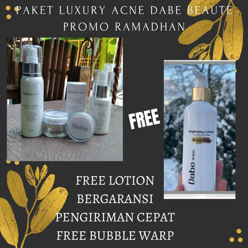 Dabe Beaute Skincare by Bella Shofie Original Luxury Acne paket Jerawat Dabe Beauty