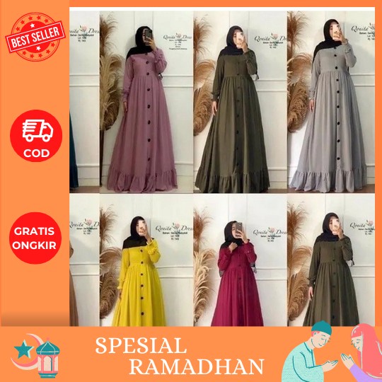 Mayra Gamis Silk Premium Nania Gamis Armani Silk Dress Mewah Dress Import Gamis Lebaran 2023 Gamis T