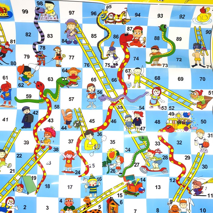 Ular Tangga Snake & Ladders Mainan Ular Tangga Jumbo