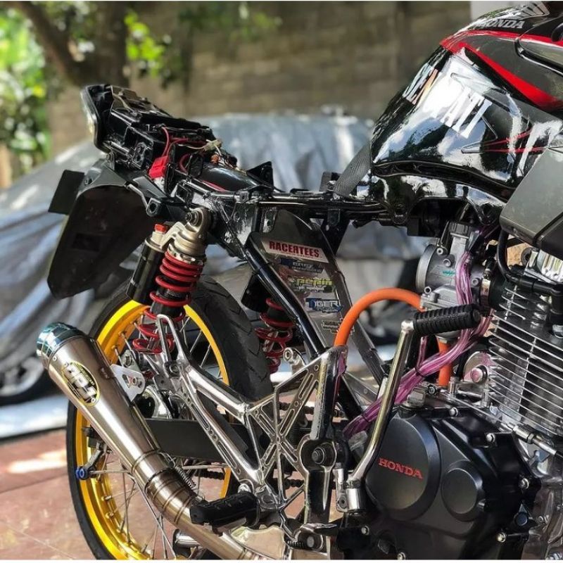knalpot racing dpj leher paten tiger megapro Satria Fu Vixion jupiter mx cb gl