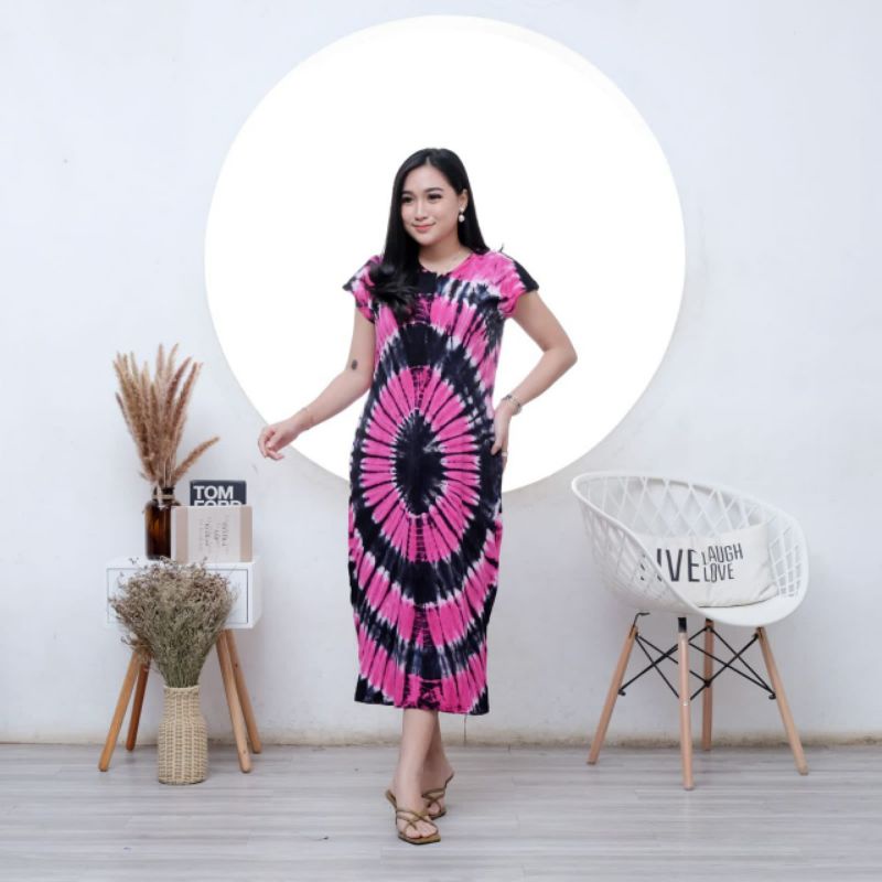 CASUAL DRESS BODYCON LIMITED BAHAN COTTON BUSUI MOTIF BALI KEKINIAN