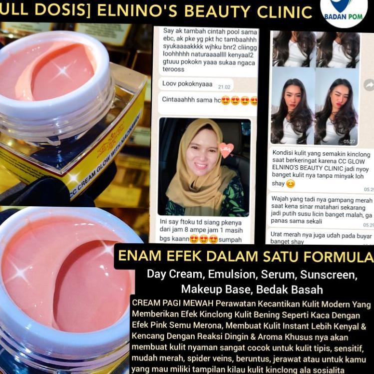 Miliki sekarang ELNINO'S CC CREAM GLOW NIACINAMIDE [FULL DOSIS KINCLONG] BEAUTY CLINIC