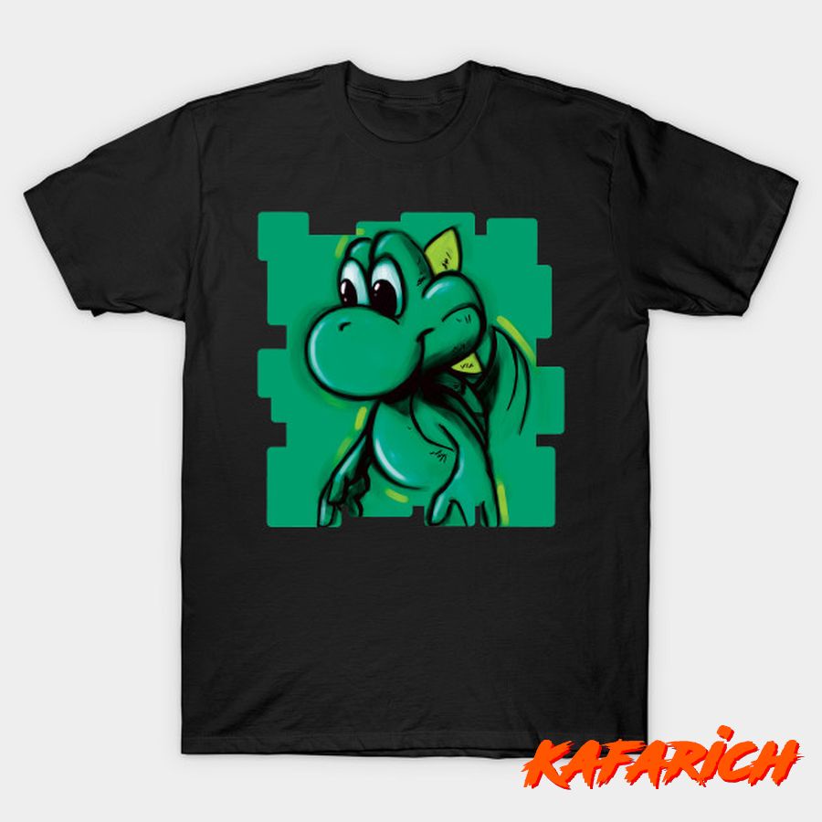 Kaos Custom Popular Yoshi Nintendo Super Mario Bros Video Game Yoshi 7