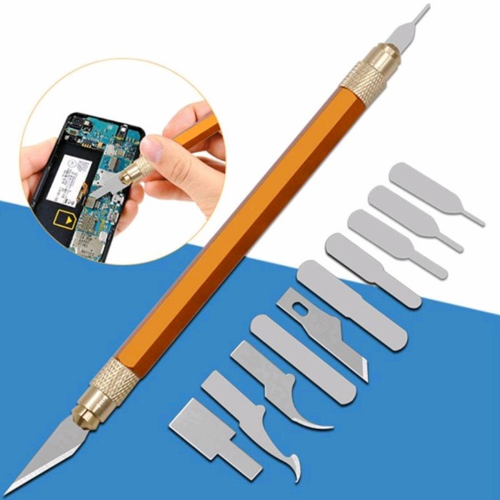 

Ukirku Pisau Ukir Seni 13 In 1 Art Hobby Crafting Knife Set Elektronik Tool