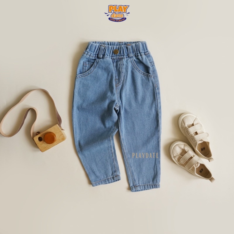 Playdate Celana Panjang Jeans Denim Anak Laki Laki Perempuan Unisex 1-5 Tahun