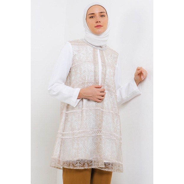 Blouse Wanita Cardinal Original Unik Cewek Elegan Poliester Femme Tunik Perempuan