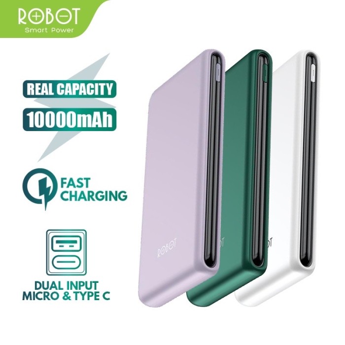 POWERBANK ROBOT 10000MAH RT7500 RT170 QUICK CHARGE FAST