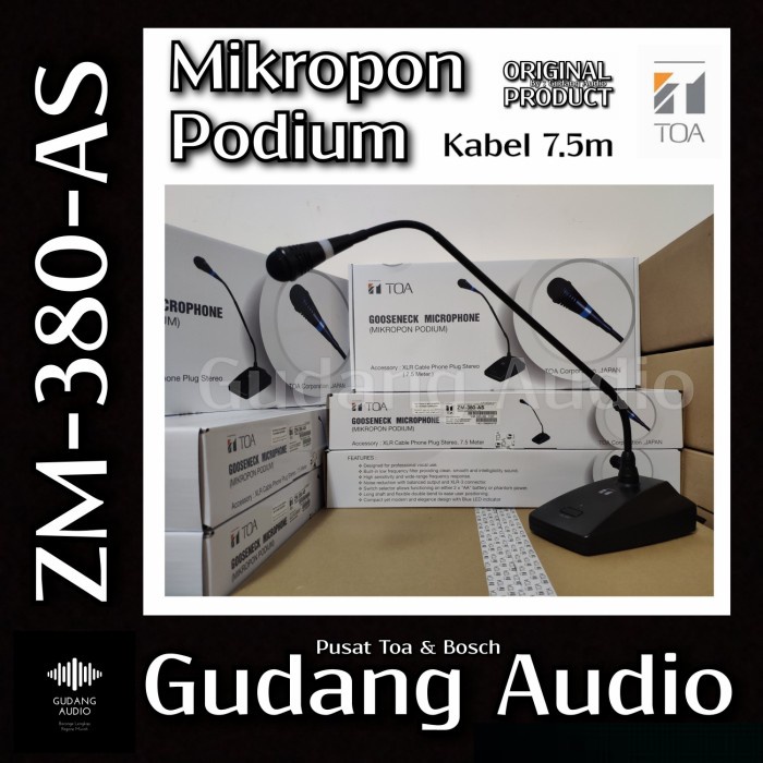 MIC MEJA PODIUM TOA ZM-380 AS