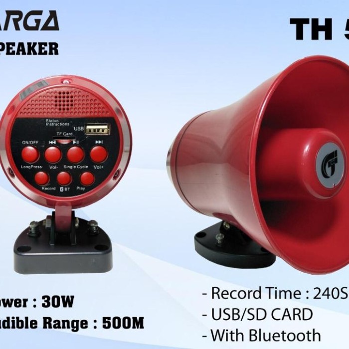 SPEAKER TOA TARGA TH559 UNTUK JUALAN KELILING BISA REKAM
