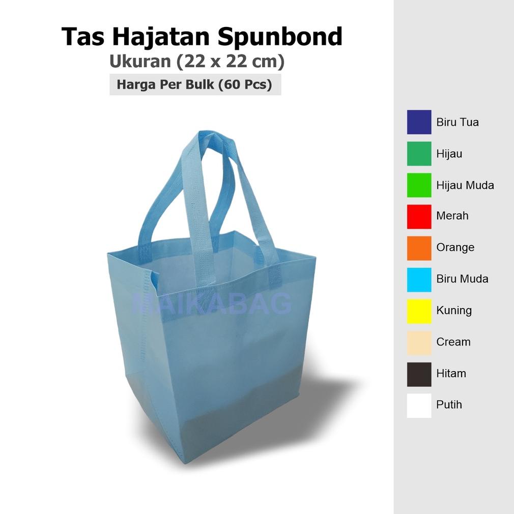 

Tas Hajatan Spunbond Ukuran 22X22 Cm / Tas Box Nasi (Harga Per Bulk / 60 Pcs) Promo Best Seller!