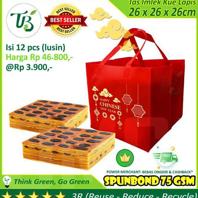 

Paling Dicari] Tas Kue Imlek Spunbond 26X26Cm Lapis Legit Goodie Bag Bukan Paperbag - Maroon Promo Best Seller!